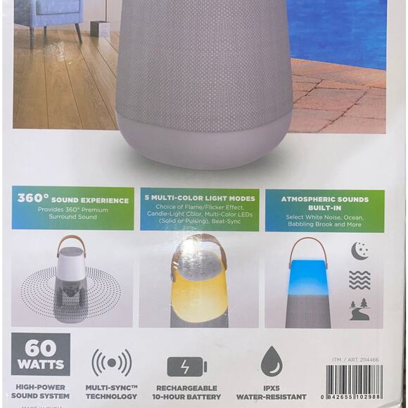 ION, Audio Bright-Max Indoor/Outdoor Portable 360° Bluetooth Speaker - Picture 2 of 9